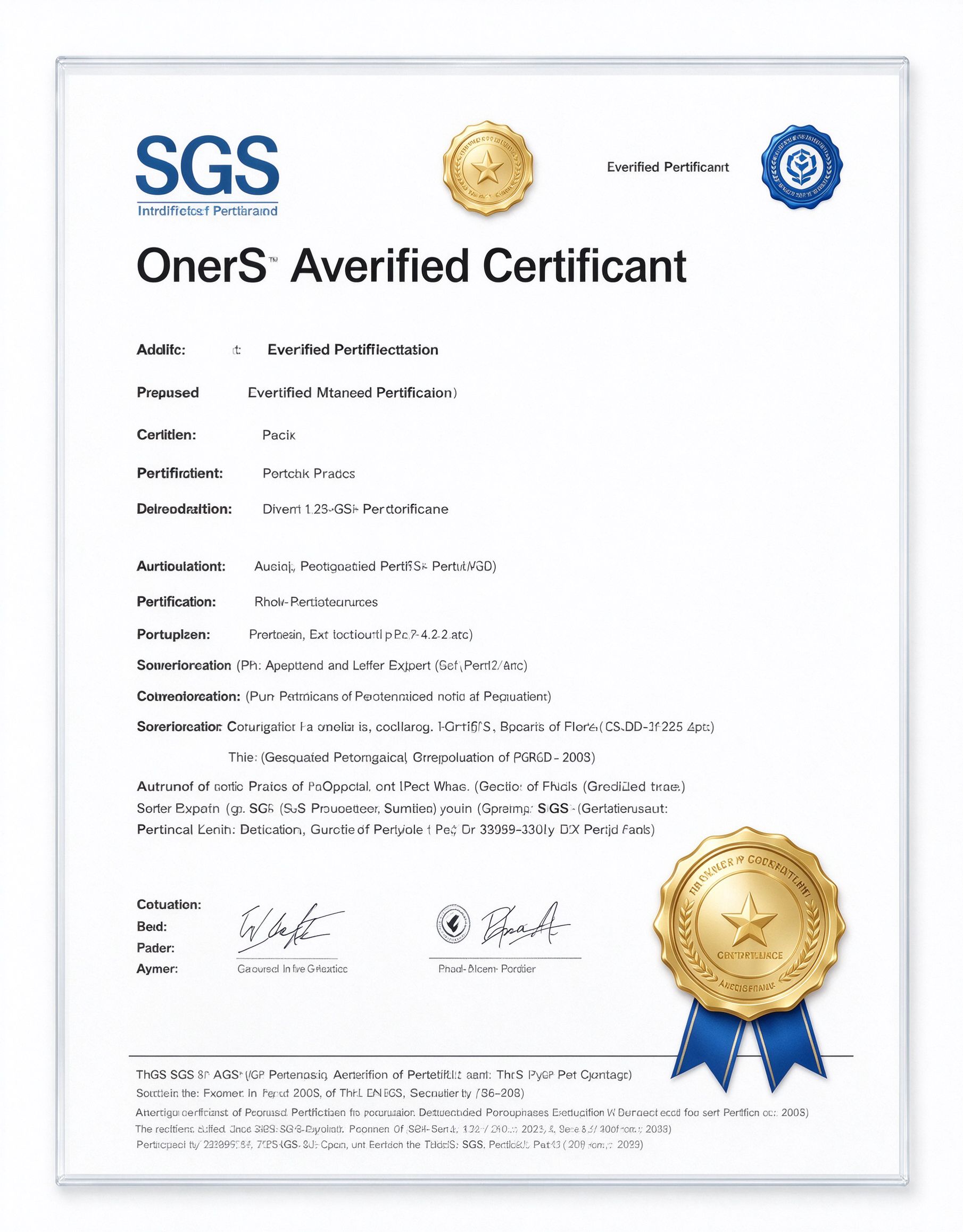 SGS Verified